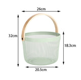 Round Metal Hand Basket