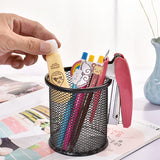 Metal Mesh Round Pen Holder