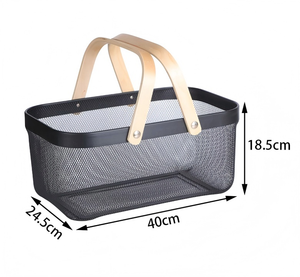Rectangle Metal Hand Basket