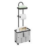 Bathroom Tissue Holder with Storage Shelf