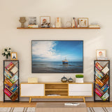 9 Tier Floor Standing Tree Shaped Book Storage Rack