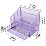 4-gird Desk Organizer With Drawer