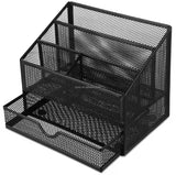 4-gird Desk Organizer With Drawer
