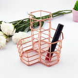 Nordic-style Hexagonal Desk organizer Pen Holder Makeup for Cosmetics
