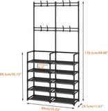 5-Tier Entryway Coat Rac