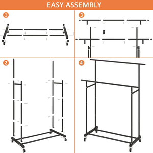 Double-layer Metal Clothes Rack