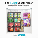 4 Pack Small Stackable Freezer Baskets