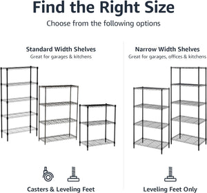 Three-tier adjustable metal rack