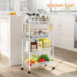 Metal 4 Tiers Storage Cart