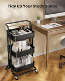3 Tiers Metal Metal Cart