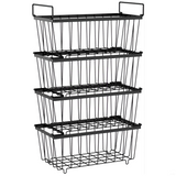 4 Pack Small Stackable Freezer Baskets