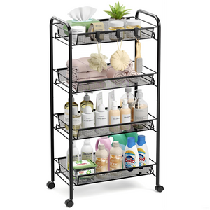 Metal 4 Tiers Storage Cart