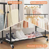 Double-layer Metal Clothes Rack