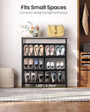 4-tier slanted shoe rack