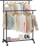 Double-layer Metal Clothes Rack