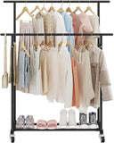 Double-layer Metal Clothes Rack
