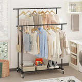 Double-layer Metal Clothes Rack