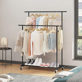 Double-layer Metal Clothes Rack