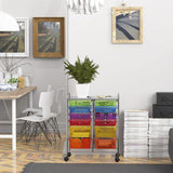 Arts Utility Cart with Wheels with 12 drawers