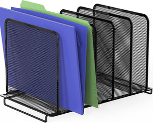 Expandable 5 Section Upright File Sorter Organizer