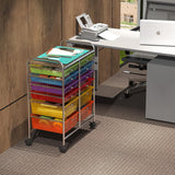 Arts Utility Cart with Wheels with 12 drawers