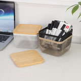 Square Iron Mesh Eco-Friendly Large Capacity Snack Handle Portable Basket