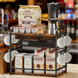 2 Tier Coffee Storage Rack