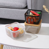 Square Iron Mesh Eco-Friendly Large Capacity Snack Handle Portable Basket