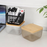 Square Iron Mesh Eco-Friendly Large Capacity Snack Handle Portable Basket