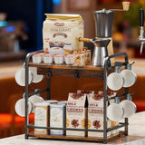 2 Tier Coffee Storage Rack