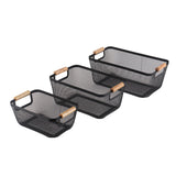 Nordic Style Metal Mesh Gift Basket Household Desktop Storage Basket Multi-Functional Living Room and Dining Room Storage Basket