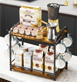 2 Tier Coffee Storage Rack