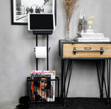 Bathroom Tissue Holder with Storage Shelf